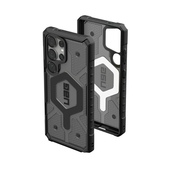UAG Samsung Galaxy S25 Ultra Case 6.8" Pathfinder Clear - Compatible with Magnetic Charging Transparent Rugged Military Drop Tested Protective Cover, Ash