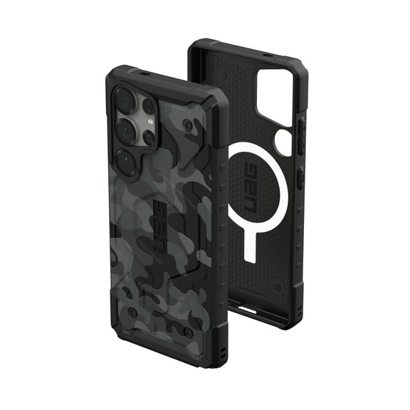 UAG Samsung Galaxy S25 Ultra Case 6.8" Pathfinder SE - Compatible with Magnetic Charging Rugged Military Drop Tested Camouflage Protective Cover, Midnight Camo