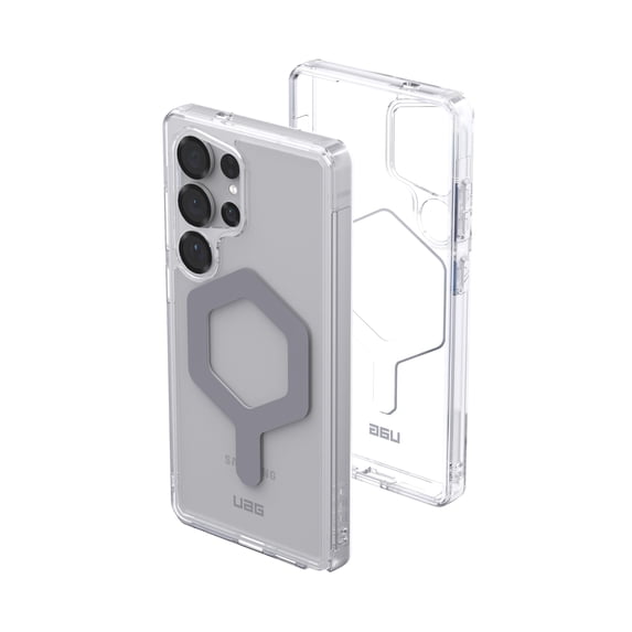 UAG Samsung Galaxy S25 Ultra Case 6.8" Plyo Pro - Compatible with Magnetic Charging Transparent Rugged Military Drop Tested Protective Cover, Ice/Silver