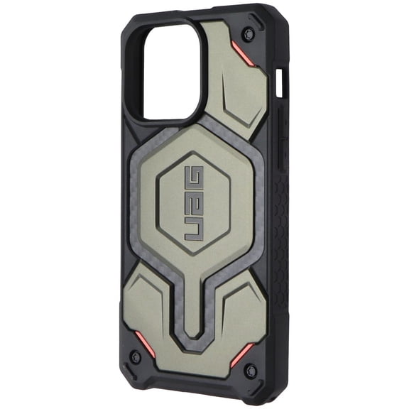 UAG Urban Armor Gear Monarch Pro for iPhone 15 Pro Max - Carbon Elemental Green