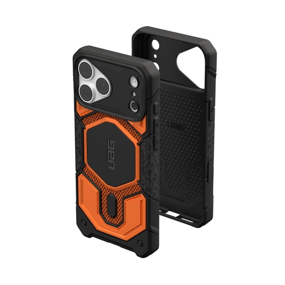UAG Monarch Pro Case for iPhone 18 Pro Max/iPhone 17 Pro Max, Burnt Orange, Camera Control Cover Button, MagSafe Compatible, Kevlar Material, Featherlight, Traction Grip, Military Grade Drop Tested