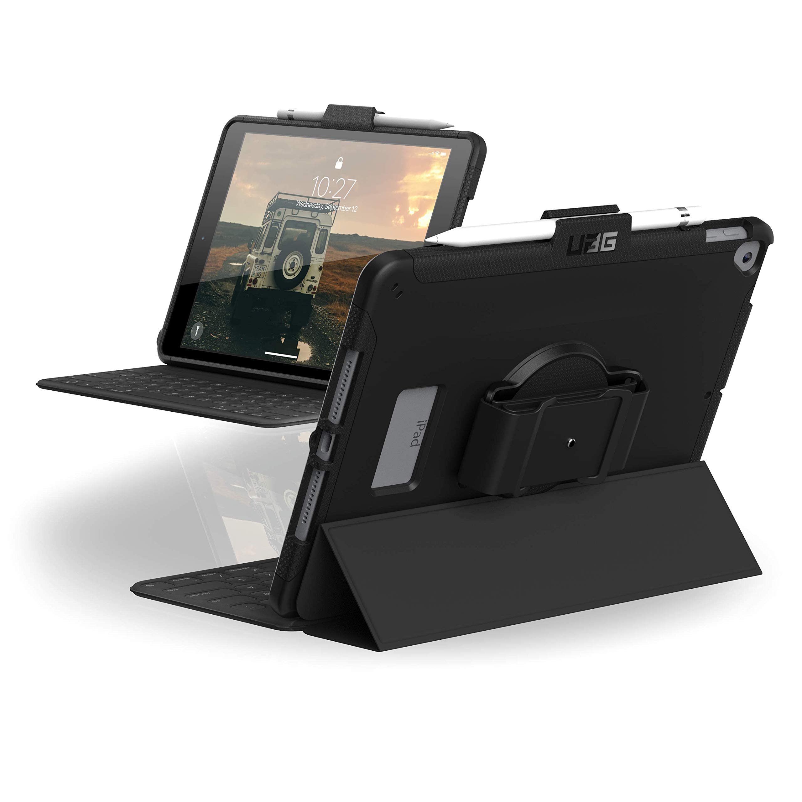 Urban Armor Gear Outback Custodia Per Samsung Galaxy Tab A 8.0, Nero, Protezione Militare Anticaduta Con Cavalletto Integrato