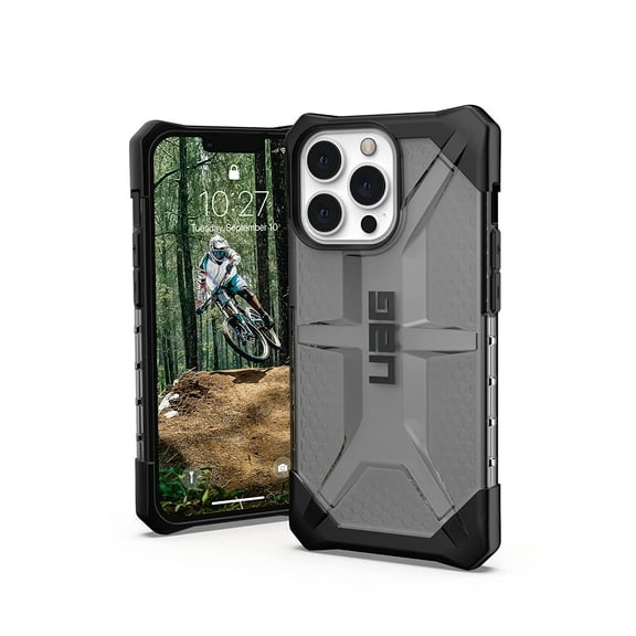 UAG iPhone 13 Pro Case [6.1-inch Screen] Rugged Lightweight Slim Shockproof Transparent Plasma Protective Cover, Ash