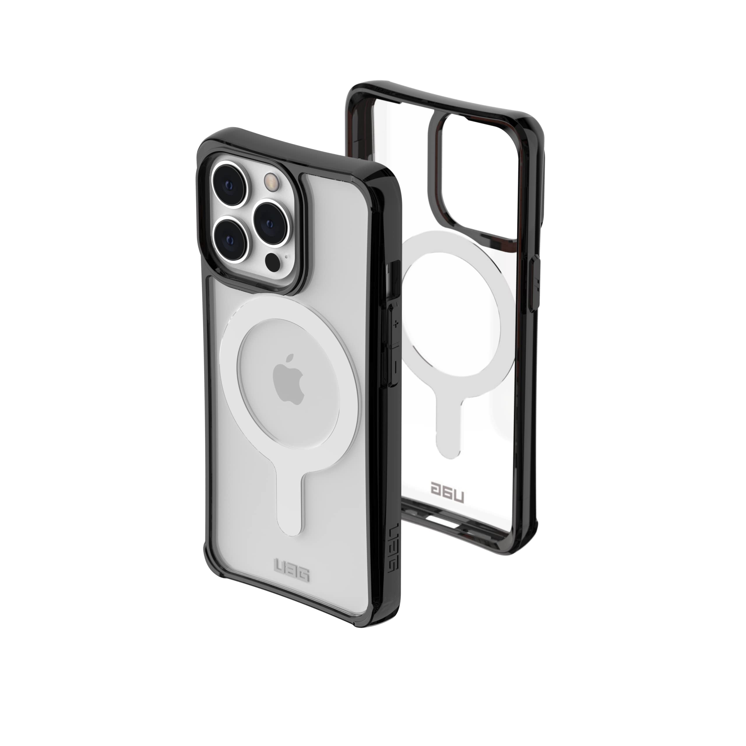 UAG iPhone 13 Pro Case [6.1-inch screen] Compatible with MagSafe Rugged Lightweight Slim Shockproof Clear Plyo Protective Cover, Ash