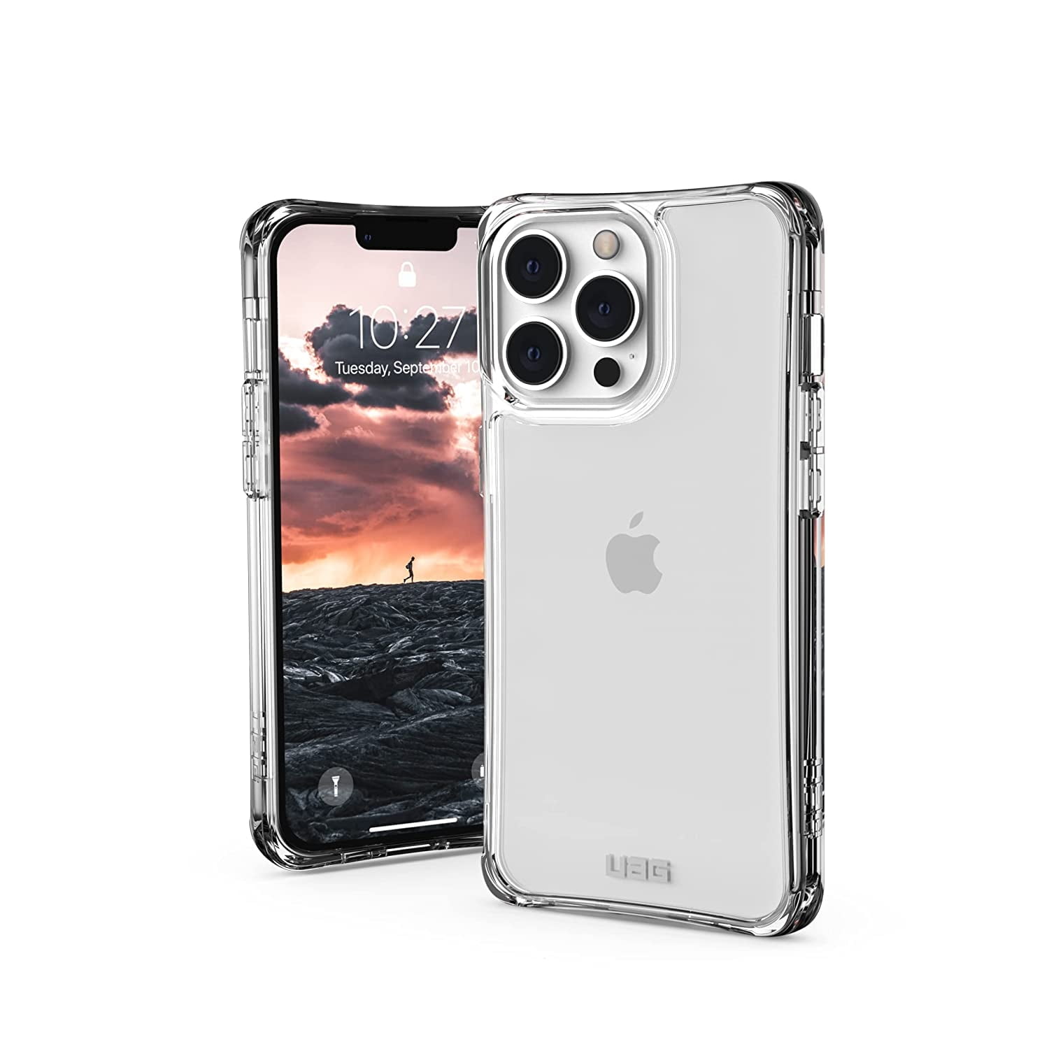 UAG iPhone 13 Pro Case [6.1-inch screen] Rugged Lightweight Slim Shockproof Clear Plyo Protective Cover, Ice