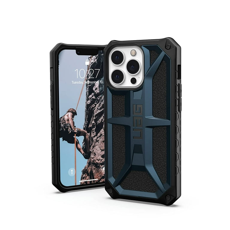 UAG iPhone 13 Pro Case [6.1-inch screen] Rugged Lightweight Slim Shockproof  Premium Monarch Protective Cover, Kevlar Black 