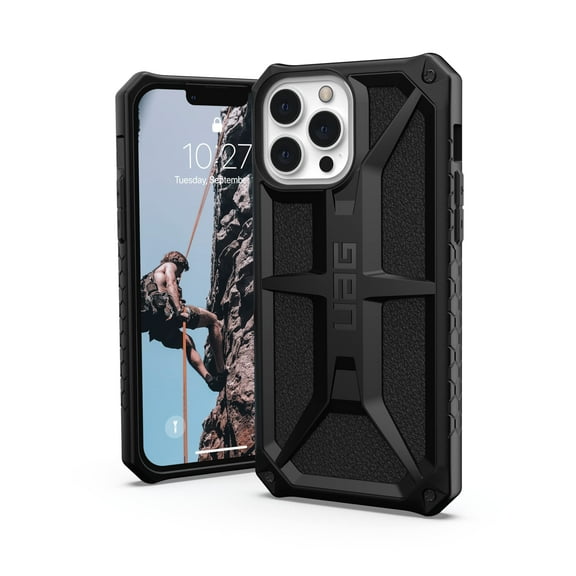 UAG iPhone 13 Pro Max Case [6.7-inch screen] Rugged Lightweight Slim Shockproof Premium Monarch Protective Cover, Black