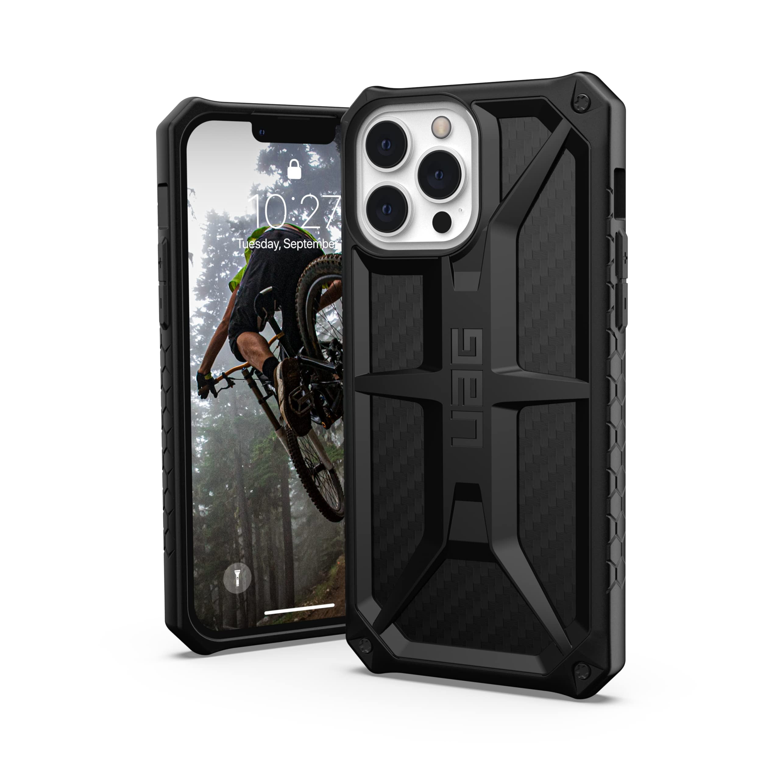 UAG Monarch iPhone 13 Pro Max Case, Carbon Fiber, Shockproof