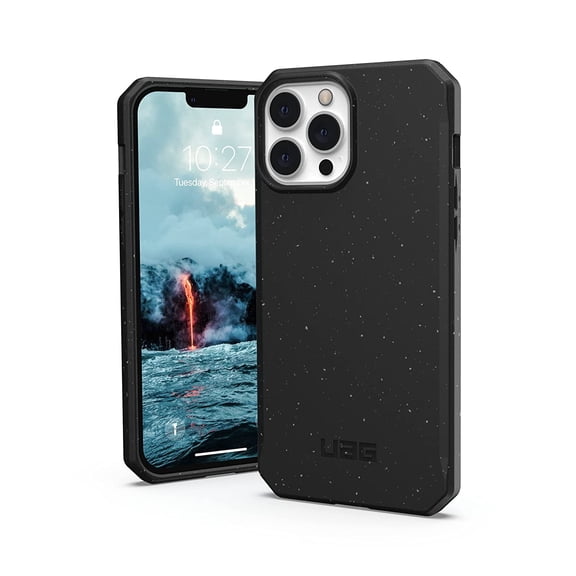 UAG iPhone 13 Pro Max Case Black 100% Mindful Rugged Ultra Slim Outback Protective Cover, [6.7 inch Screen]