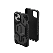 UAG iPhone 14 Case Silver 6.1" Monarch Pro Built-in Magnet Compatible with MagSafe Charging Rugged Shockproof Dropproof Premium Protective Cover