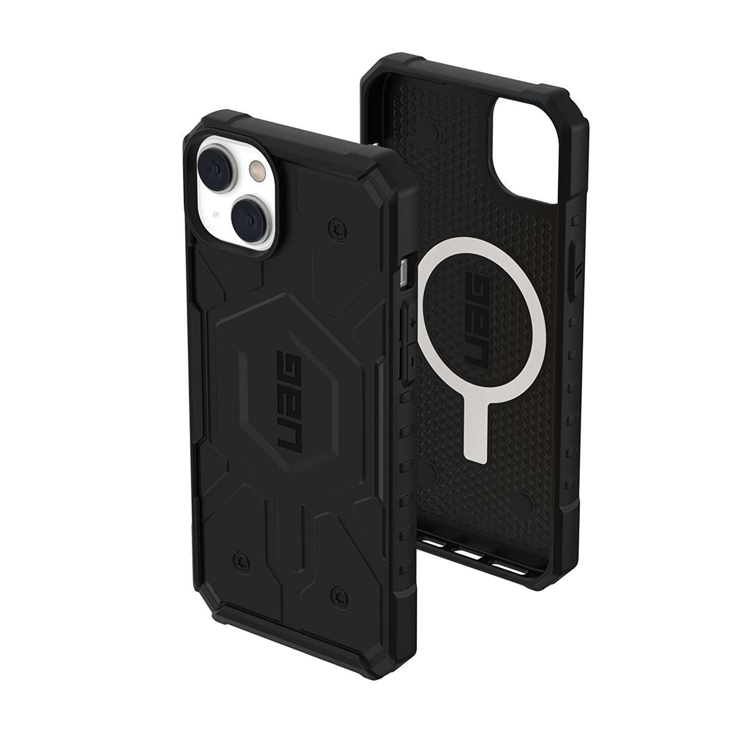 UAG iPhone 14 Plus Case Black 6.7" Pathfinder Built-in Magnet Compatible with MagSafe Charging Slim Lightweight Shockproof Dropproof Rugged Protective Cover by URBAN ARMOR GEAR