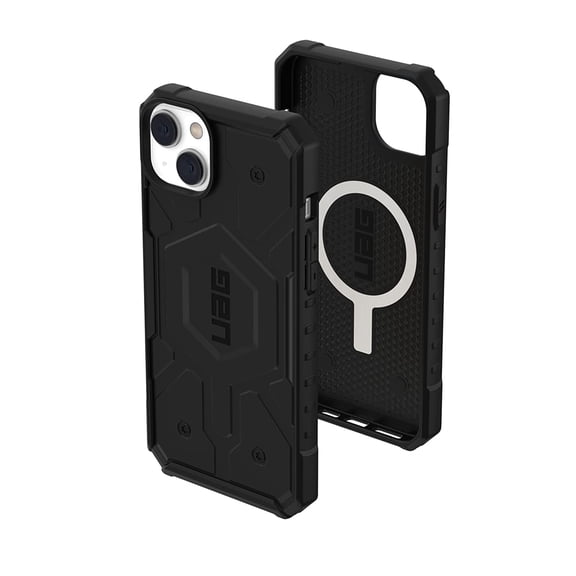 UAG iPhone 14 Plus Case Black 6.7" Pathfinder Built-in Magnet Compatible with MagSafe Charging Slim Lightweight Shockproof Dropproof Rugged Protective Cover by URBAN ARMOR GEAR