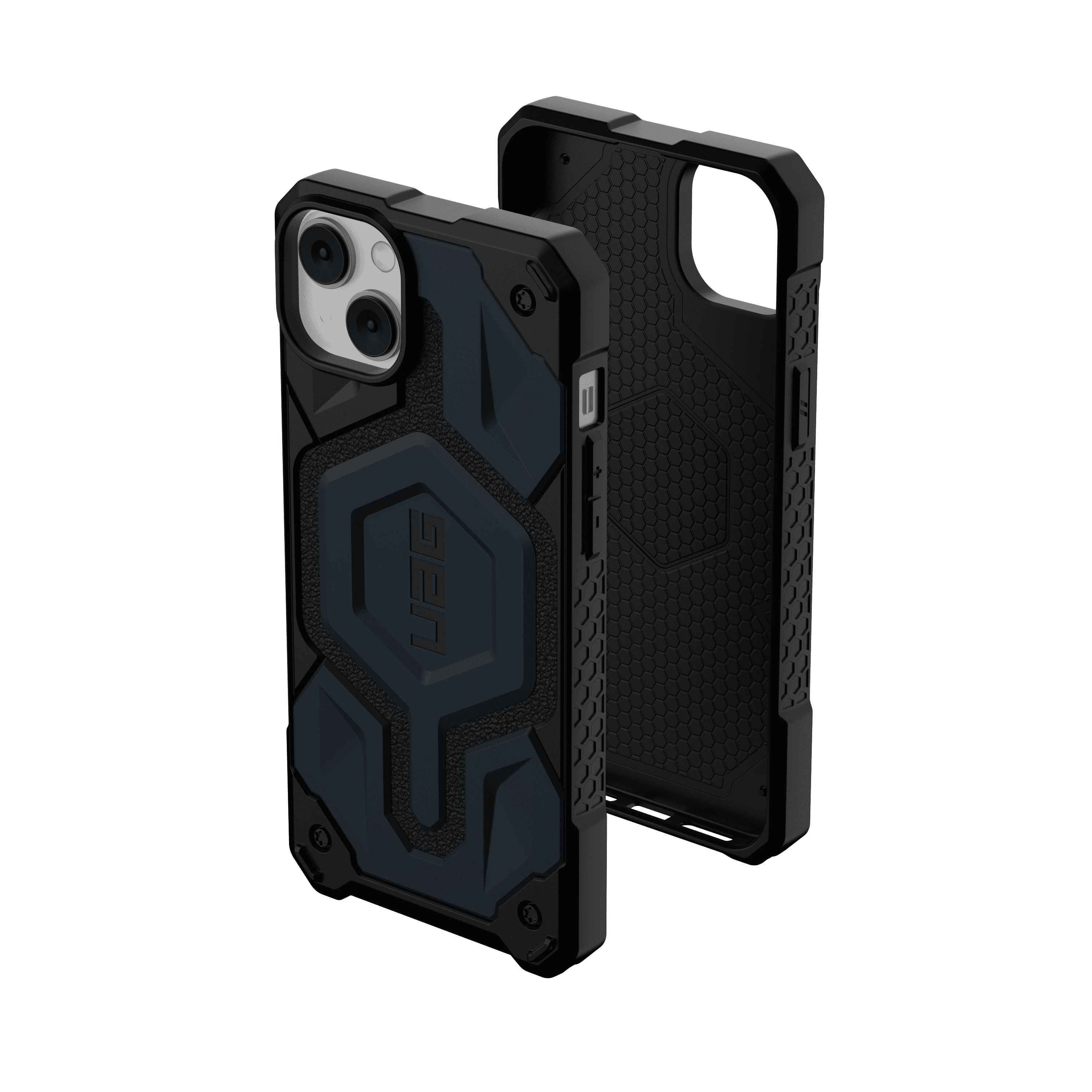 UAG iPhone 14 Plus Case Blue Mallard 6.7" Monarch Pro Built-in Magnet Compatible with MagSafe Charging Rugged Shockproof Dropproof Premium Protective Cover