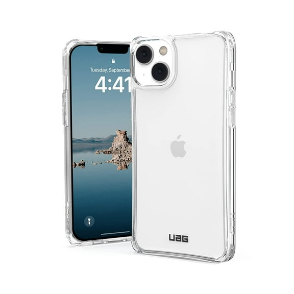 UAG iPhone 14 Plus Case Clear Ice 6.7" Plyo Lightweight Slim Shockproof Transparent Protective Cover Compatible with Wireless Charging by URBAN ARMOR GEAR