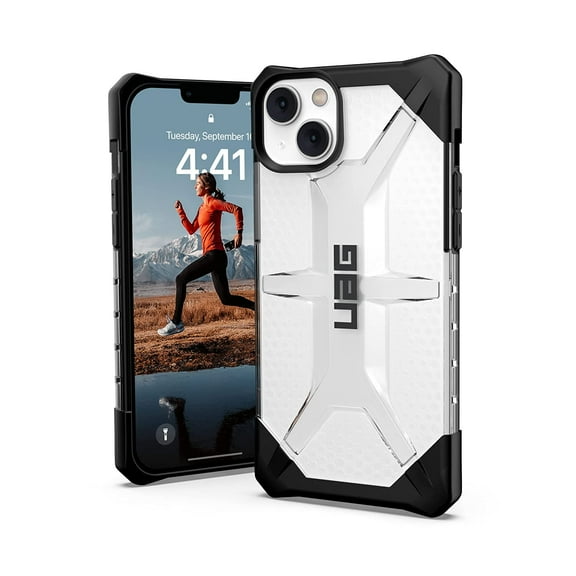 UAG iPhone 14 Plus Case Clear Translucent Ice 6.7" Plasma Lightweight Slim Shockproof Transparent Protective Cover Compatible with Wireless Charging by URBAN ARMOR GEAR