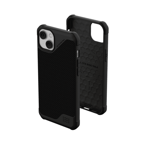 UAG iPhone 14 Plus Case Kevlar Black 6.7" Metropolis LT Built-in Magnet Compatible with MagSafe Charging Featherlight Heavy Duty Shockproof Rugged Protective Cover by URBAN ARMOR GEAR