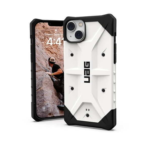 UAG iPhone 14 Plus Case White 6.7" Pathfinder Slim Lightweight Shockproof Dropproof Rugged Protective Cover Compatible with Wireless Charging by URBAN ARMOR GEAR