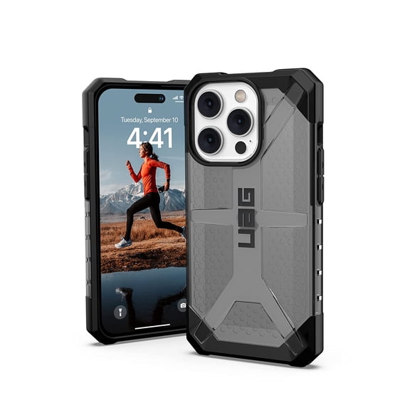 UAG iPhone 14 Pro Case Grey Ash 6.1" Plasma Lightweight Slim Shockproof Transparent Protective Cover - Compatible with Wireless Charging by URBAN ARMOR GEAR