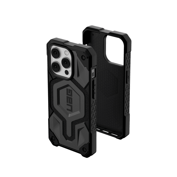 UAG iPhone 14 Pro Case Silver 6.1" Monarch Pro Built-in Magnet Compatible with MagSafe Charging Rugged Shockproof Dropproof Premium Protective Cover