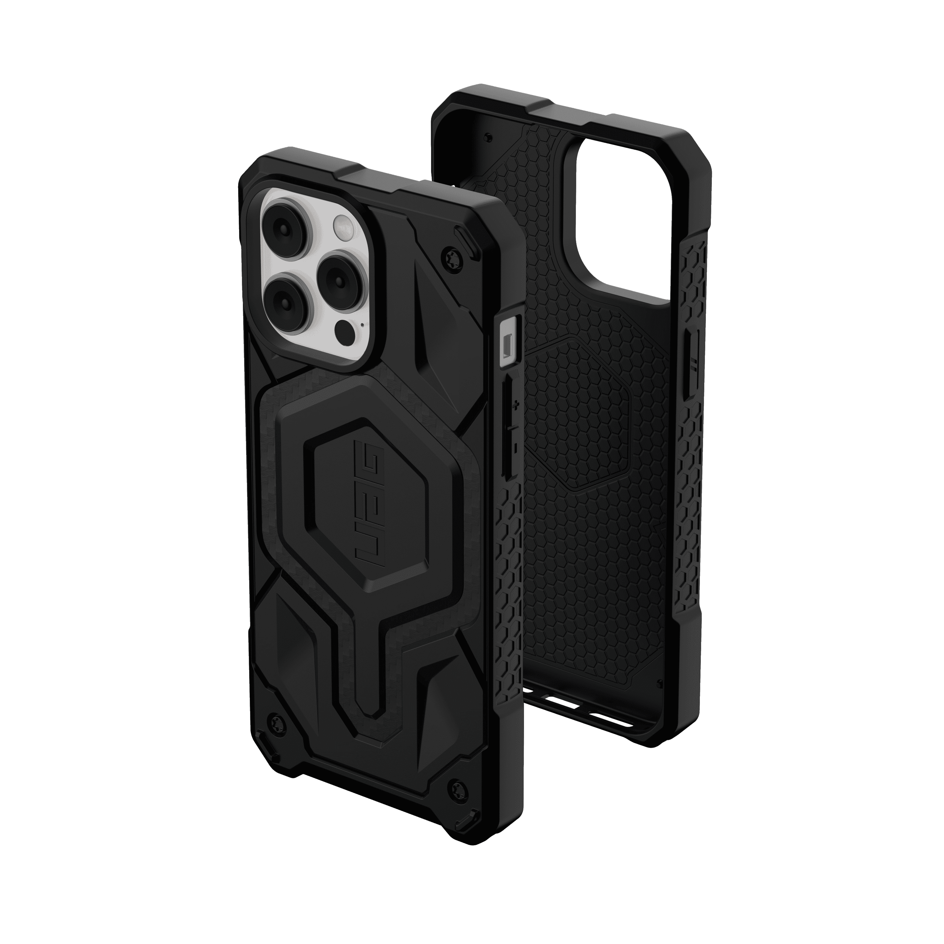 UAG iPhone 14 Pro Max Case Carbon Fiber 6.7" Monarch Pro Build-in Magnet Compatible with MagSafe Charging Rugged Shockproof Dropproof Premium Protective Cover