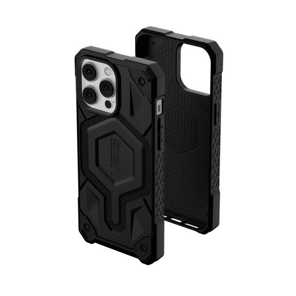 UAG iPhone 14 Pro Max Case Kelvar Black 6.7" Monarch Pro Build-in Magnet Compatible with MagSafe Charging Rugged Shockproof Dropproof Premium Protective Cover