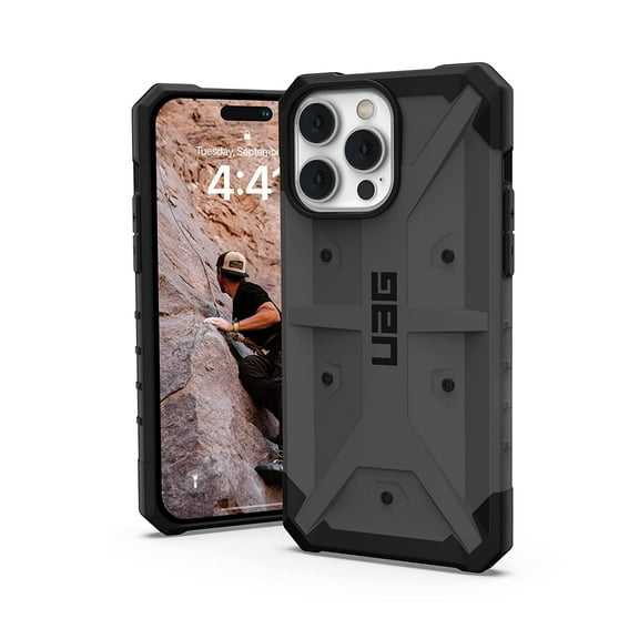 UAG iPhone 14 Pro Max Case Silver 6.7" Pathfinder Slim Lightweight Shockproof Dropproof Rugged Protective Cover Compatible with Wireless Charging by URBAN ARMOR GEAR
