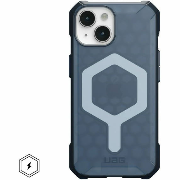 UAG iPhone 15 Case 6.1" Essential Armor Cloud Blue, Built-in Magnet Compatible with MagSafe Charging Rugged Military Grade Dropproof Protective Cover