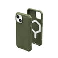 thumbnail image 1 of UAG iPhone 15 Case 6.1" Essential Armor Olive Drab Built-in Magnet Compatible with MagSafe Charging Rugged Military Grade Dropproof Protective Cover by URBAN ARMOR GEAR, 1 of 9