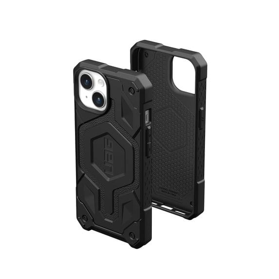 UAG iPhone 15 Plus Case 6.7" Monarch Pro Black Built-in Magnet Compatible with MagSafe Charging Premium Rugged Military Grade Dropproof Protective Cover by URBAN ARMOR GEAR