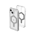 thumbnail image 1 of UAG iPhone 15 Plus Case 6.7" Plyo Ice/Silver Built-in Magnet Compatible with MagSafe Charging Rugged Anti-Yellowing Transparent Clear Protective Cover by URBAN ARMOR GEAR, 1 of 9