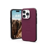 UAG iPhone 15 Pro Case 6.1 Civilian Bordeaux Built-in Magnet Compatible with MagSafe Charging Rugged Military Grade Dropproof Protective Cover by URBAN ARMOR GEAR