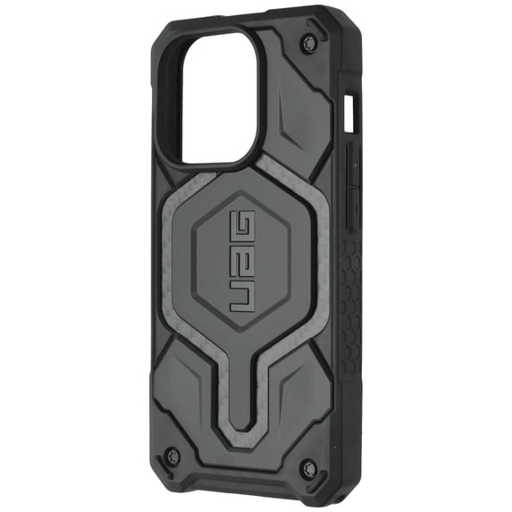 UAG iPhone 15 Pro Case 6.1" Monarch Pro Carbon Fiber Built-in Magnet Compatible with MagSafe Charging Premium Rugged Military Grade Dropproof Protective Cover by URBAN ARMOR GEAR