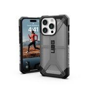 UAG iPhone 15 Pro Case 6.1 Plasma Ash Rugged Transparent Clear Military Grade Drop Tested Protective Cover by URBAN ARMOR GEAR