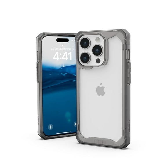 UAG iPhone 15 Pro Case 6.1" Plyo Ash Rugged Anti-Yellowing Transparent Clear Military Grade Dropproof Protective Cover by URBAN ARMOR GEAR