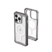 UAG iPhone 15 Pro Case 6.1" Plyo Ash/White Built-in Magnet Compatible with MagSafe Charging Rugged Anti-Yellowing Transparent Clear Dropproof Protective Cover by URBAN ARMOR GEAR