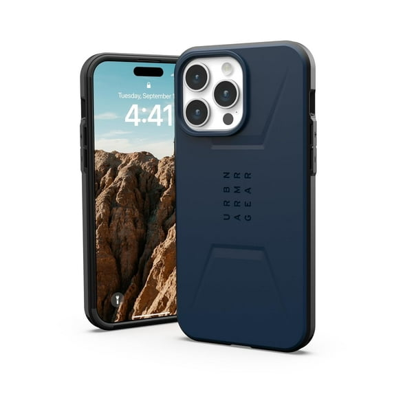 UAG iPhone 15 Pro Max Case 6.7" Civilian Mallard Built-in Magnet Compatible with MagSafe Charging Rugged Military Grade Dropproof Protective Cover by URBAN ARMOR GEAR
