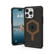 UAG iPhone 15 Pro Max Case 6.7" Plyo Black/Bronze Built-in Magnet Compatible with MagSafe Charging Rugged Anti-Yellowing Transparent Clear Protective Cover by U