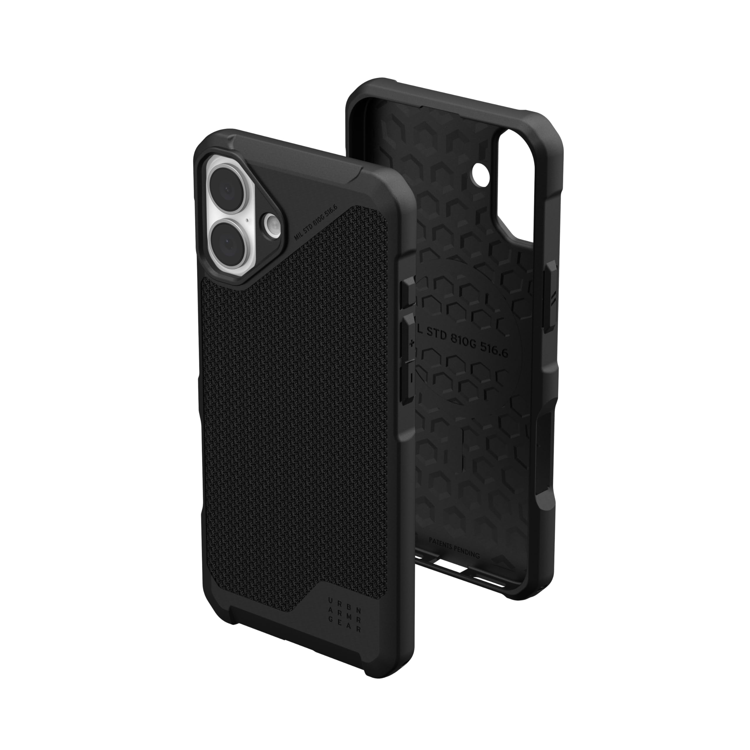 UAG iPhone 16 Plus Case 6.7" Metropolis LT - Compatible with MagSafe Charging Rugged Shockproof Anti-Slip Military Grade Protective Cover, Kevlar Black