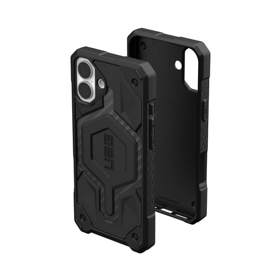 UAG iPhone 16 Plus Case 6.7" Monarch Pro - Compatible with MagSafe Charging Rugged Heavy Duty Shockproof Anti-Slip Military Grade Protective Cover, Carbon Fiber