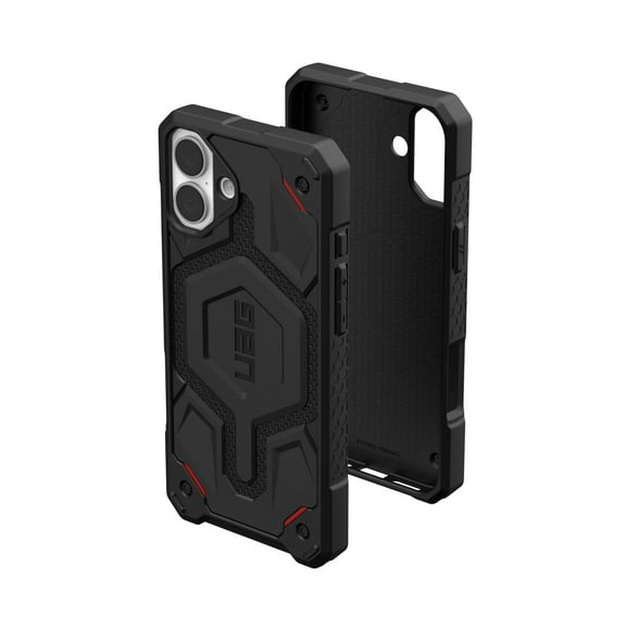 UAG iPhone 16 Plus Case 6.7" Monarch Pro - Compatible with MagSafe Charging Rugged Heavy Duty Shockproof Anti-Slip Military Grade Protective Cover, Kevlar Black