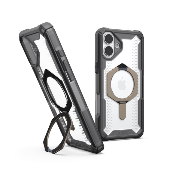UAG iPhone 16 Plus Case 6.7" Plasma XTE - Compatible with MagSafe Charging & Kickstand Rugged Shockproof Anti-Slip Military Grade Protective Cover, Ash/Titanium