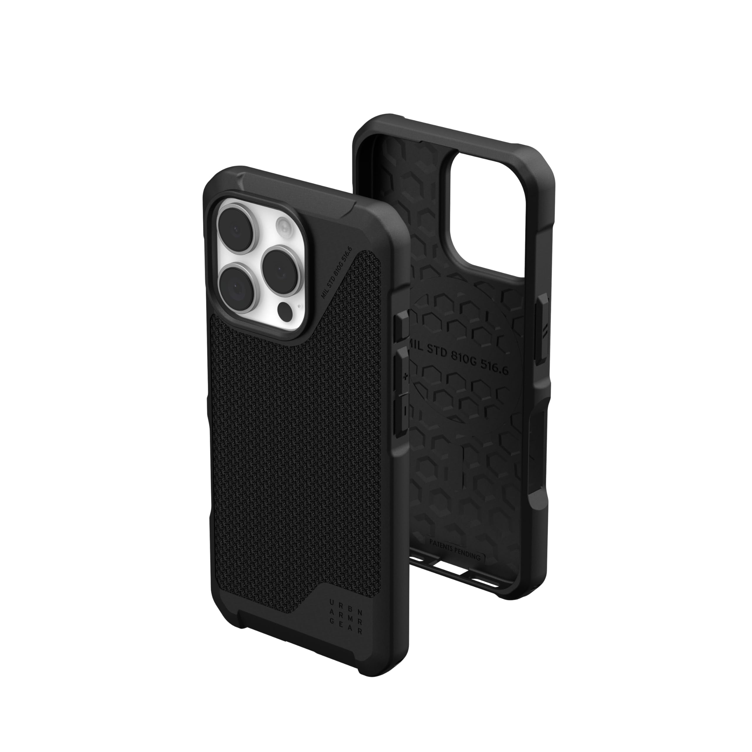 UAG iPhone 16 Pro Case 6.3" Metropolis LT - Compatible with MagSafe Charging Rugged Shockproof Anti-Slip Military Grade Protective Cover, Kevlar Black