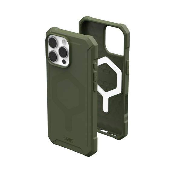 UAG iPhone 16 Pro Max Case 6.9" Essential Armor - Compatible with MagSafe Charging Rugged Slim Sleek Shockproof Anti-Slip Military Grade Protective Cover, Olive Drab