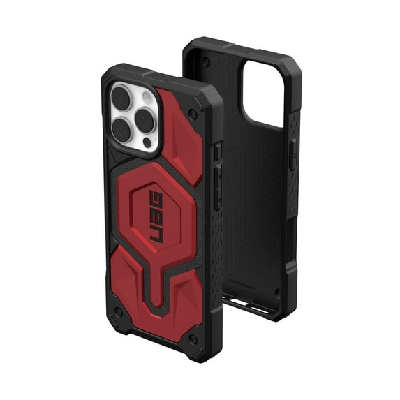 UAG iPhone 16 Pro Max Case 6.9" Monarch Pro - Compatible with MagSafe Charging Rugged Heavy Duty Shockproof Anti-Slip Military Grade Protective Cover, Crimson