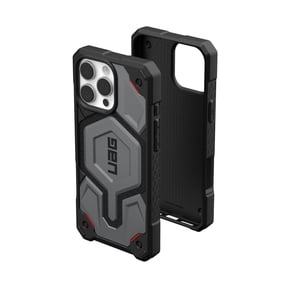 UAG iPhone 16 Pro Max Case 6.9" Monarch Pro - Compatible with MagSafe Charging Rugged Heavy Duty Shockproof Anti-Slip Military Grade Protective Cover, Kevlar Silver