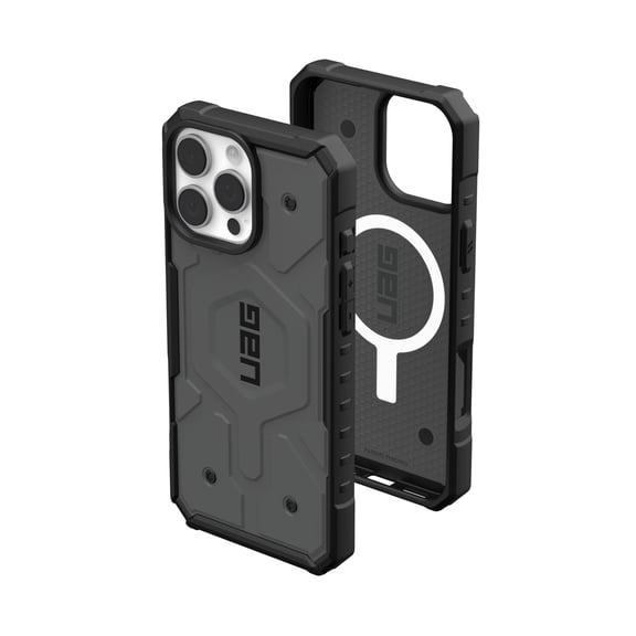 UAG iPhone 16 Pro Max Case 6.9" Pathfinder - Compatible with MagSafe Charging Rugged Shockproof Anti-Slip Military Grade Protective Cover, Silver