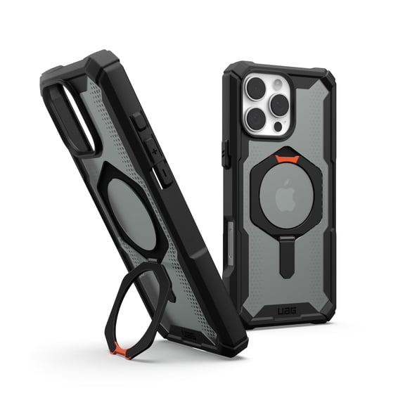 UAG iPhone 16 Pro Max Case 6.9" Plasma XTE - Compatible with MagSafe Charging & Kickstand Rugged Shockproof Anti-Slip Military Grade Protective Cover, Black/Orange