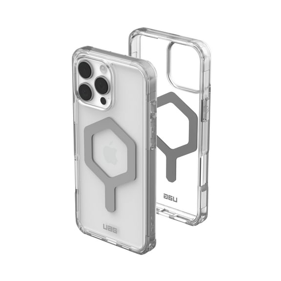 UAG iPhone 16 Pro Max Case 6.9" Plyo - Compatible with MagSafe Charging Rugged Slim Anti-Yellowing Transparent Clear Shockproof MIL-STD Protective Cover, Ice/Silver