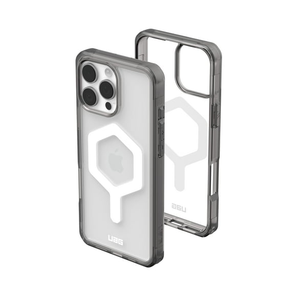 UAG iPhone 16 Pro Max Case 6.9" Plyo - Compatible with MagSafe Charging Rugged Slim Anti-Yellowing Transparent Clear Shockproof Military Grade Protective Cover, Ash/White