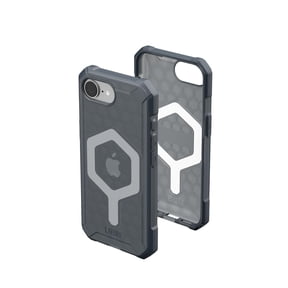 UAG iPhone 17e / iPhone 16e Case Essential Armor - Compatible with MagSafe Rugged Military Grade Drop Proof Clear Protective Cover, Translucent Ash
